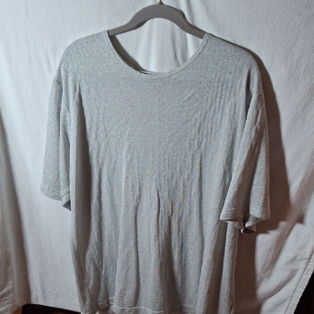 Kenar Silver Short Sleeve Soft Knit Relaxed Fit (Can064)